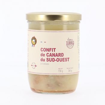 Confit de Canard du Sud-Ouest 2 cuisses - Bocal 730 g