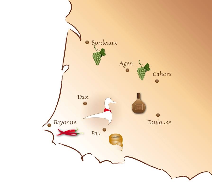 Notre région Sud Ouest